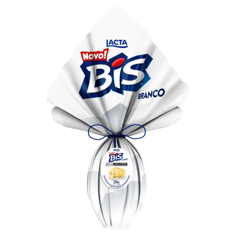 Ovo de Páscoa Branco Bis Lacta 234g - Lacta - Pascoa