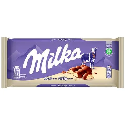 Choc. Milka Bubbly White 95,0 G - MILKA - Mercearia