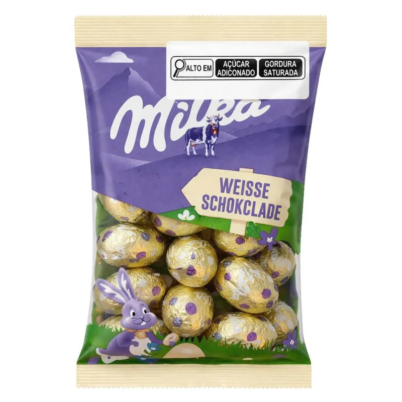 Ovinhos de Chocolate Branco Milka 100g - Milka - Pascoa