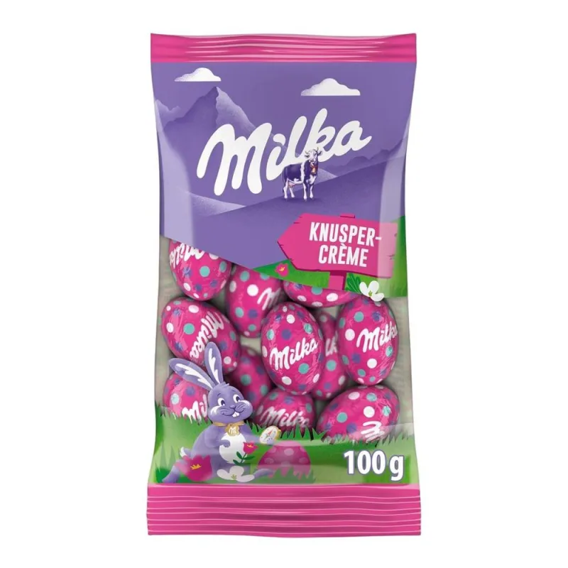 Ovinhos de Chocolate com Creme Crocante Milka 100g - Milka - Pascoa