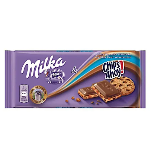 Choc.milka 100g Chips Ahoy - MILKA - Mercearia