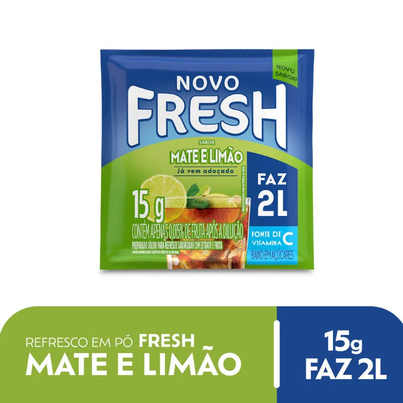 Refresco em pó Fresh Mate Limão 15g