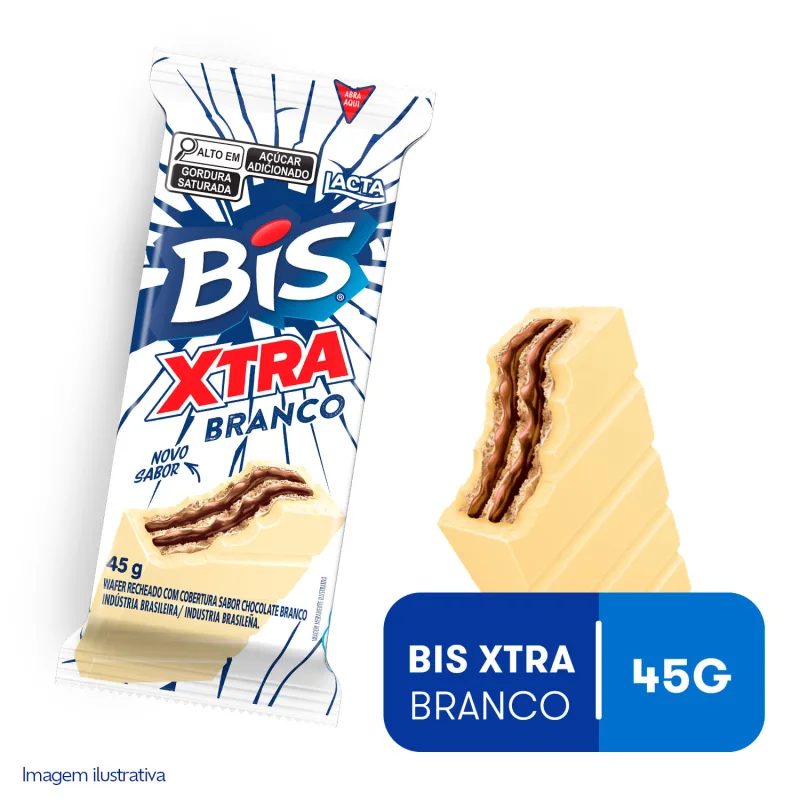 Chocolate Bis Xtra Branco 45g - Lacta - Conveniencia
