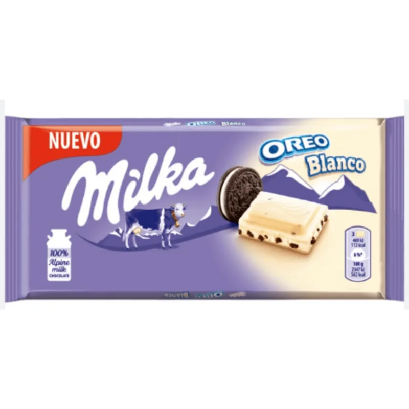 Chocolate Branco Milka Oreo 100G