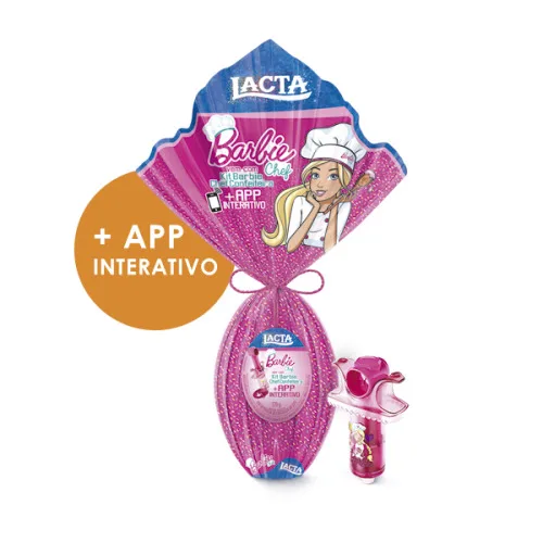 Ovo De Páscoa Ao Leite Barbie Lacta 166g Vem Com Bolsa - BARBIE