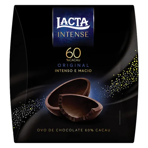 Ovo De Páscoa Original 60 Cacau Lacta Intense Caixa 280g - LACTA - Mercearia
