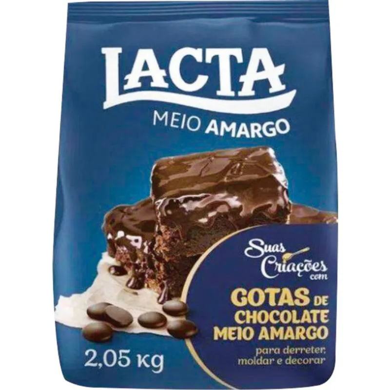 Chocolate em Gotas Lacta Meio amargo 2,05kg