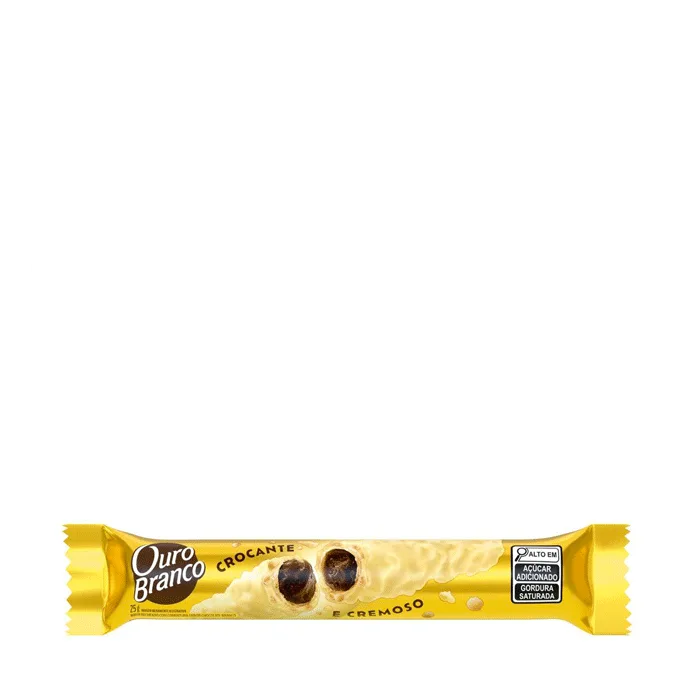 MDLZ WAFER RECHEADO OURO BRANCO 25 GR - Lacta - Chocolate