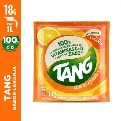 Refresco Em Pó Laranja Tang Pacote 18g - TANG - Bebidas
