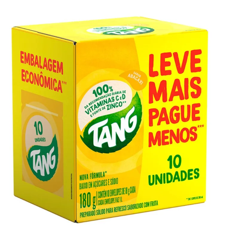 Refresco em Pó Tang Abacaxi 18g 10Un