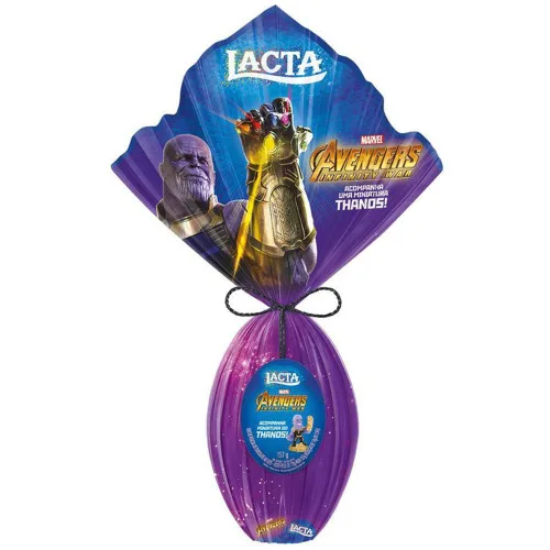 Ovo Pascoa Lacta 157g Vingadores Thanos - LACTA - Mercearia