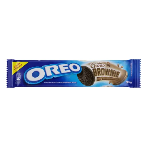 Biscoito Chocolate Recheio Choco Brownie Oreo Pacote 90g - OREO