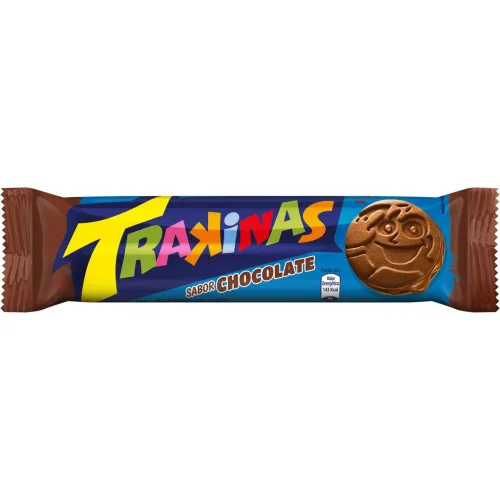 Biscoito Recheio Chocolate Trakinas Pacote 126g - TRAKINAS