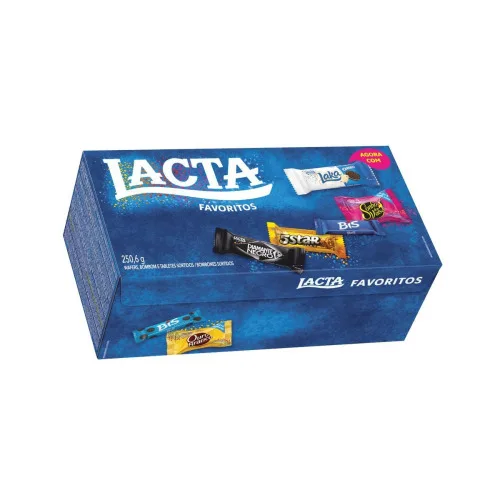 Bombom Sortido Lacta Favoritos Caixa 250,6g - LACTA - Mercearia
