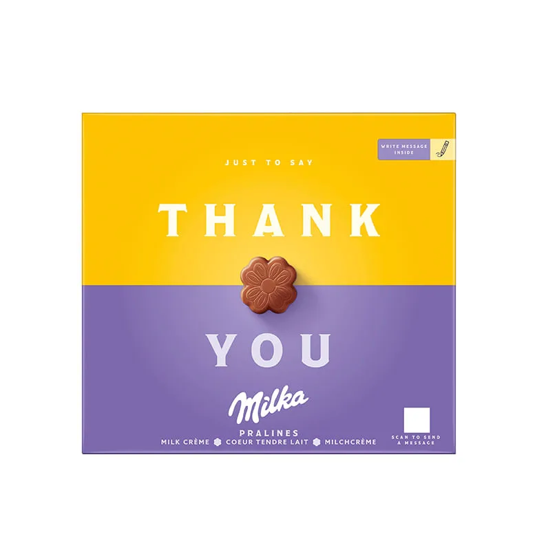 Bombom Milka Thank You Milk Creme 110g - Milka