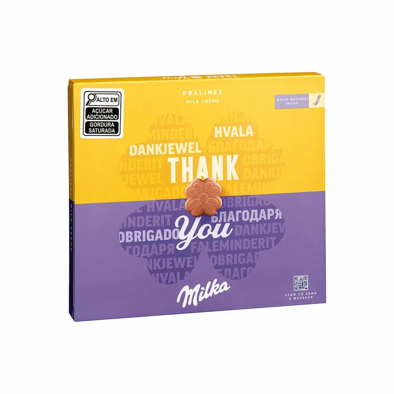 Bombons de Creme de Avelã Thank You Milka 110g - Milka