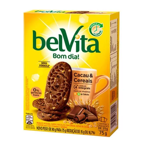 Belvita Mp Cacau E Cereais 3x25g - BELVITA