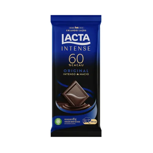 CHOCOLATE LACTA INTENSE 60% CACAU ORIGINAL 85G - LACTA - Chocolate
