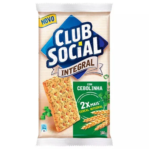 Bisc Club Social Int 144g 6un Cebolinha - CLUB SOCIAL