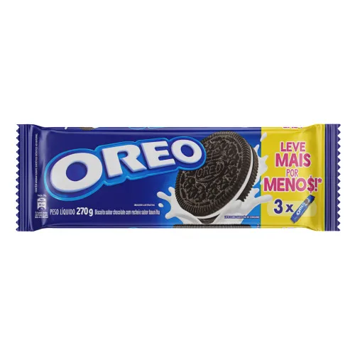 Bisc Rech Oreo 270g Original - ORIGINAL - Mercearia