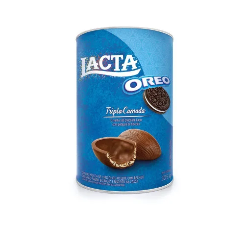 Ovo Pascoa Lacta Oreo 305g - LACTA - Mercearia