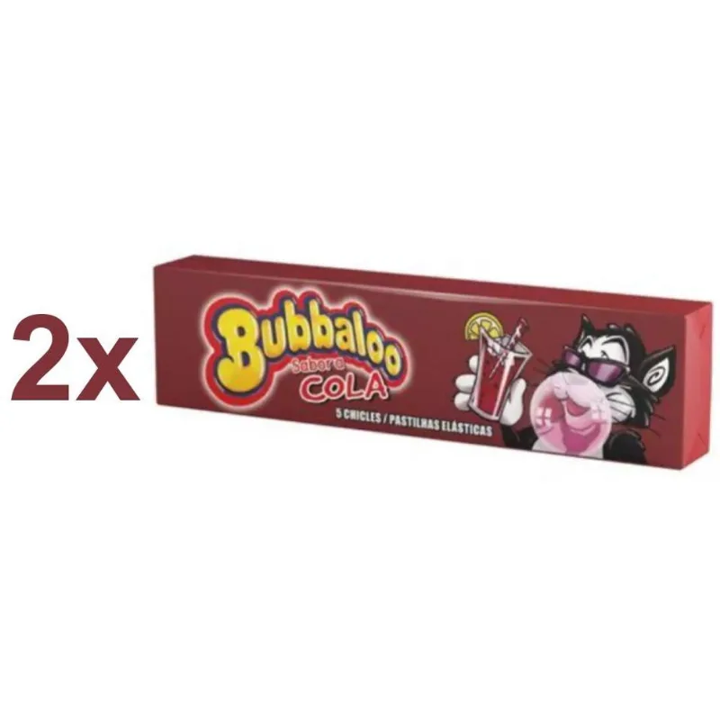 Chiclete Bubbaloo Cola Importado 38g - 2 unidades