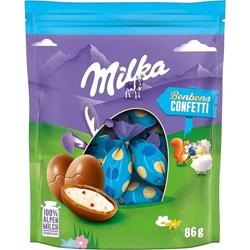 Ovinhos de Chocolate Confetti Milka 86g - Milka - Pascoa
