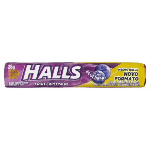 Drops Halls 28g Blueberry - HALLS - Mercearia