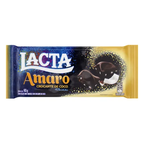 Chocolate Lacta 90g Amaro Croc.coco - LACTA - Mercearia