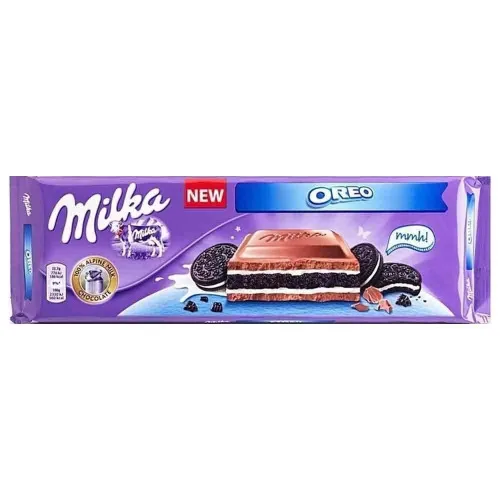 BARRA MILKA CHOCOLATE OREO 300GR - MILKA - Importados