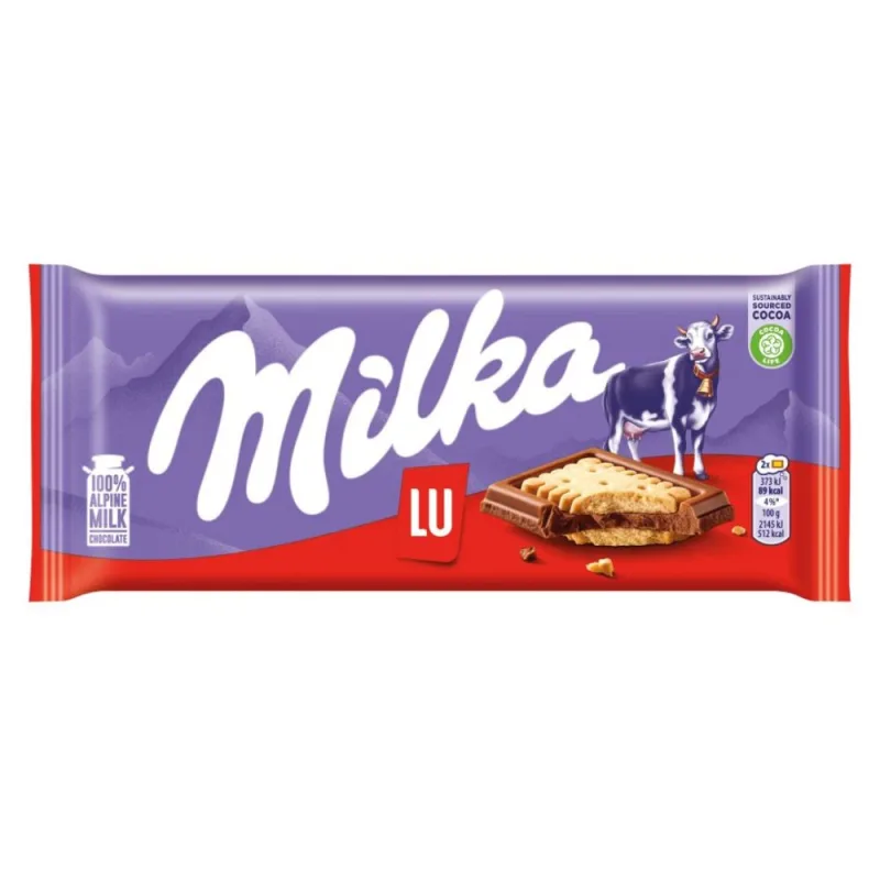 Chocolate Importado Milka Lu com Biscoito 87g - Milka - Importados