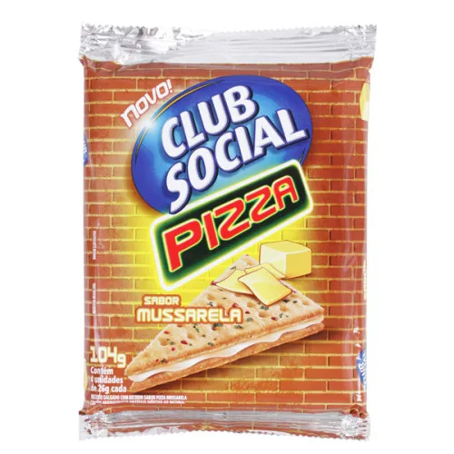 Bisc Club Social Rech 104g Pizza Mussar - CLUB SOCIAL - Mercearia