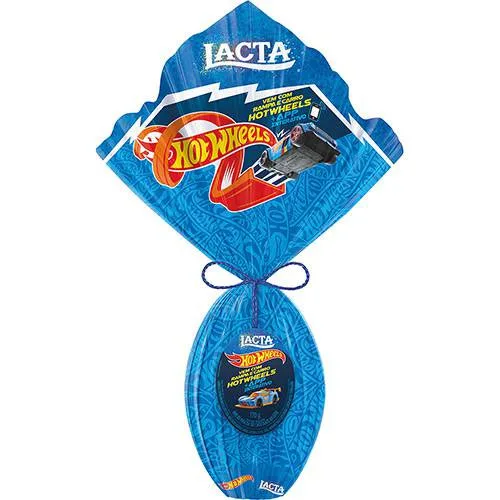 Ovo Pascoa Lacta 170g Hot Wheels - HOT WHEELS - Mercearia