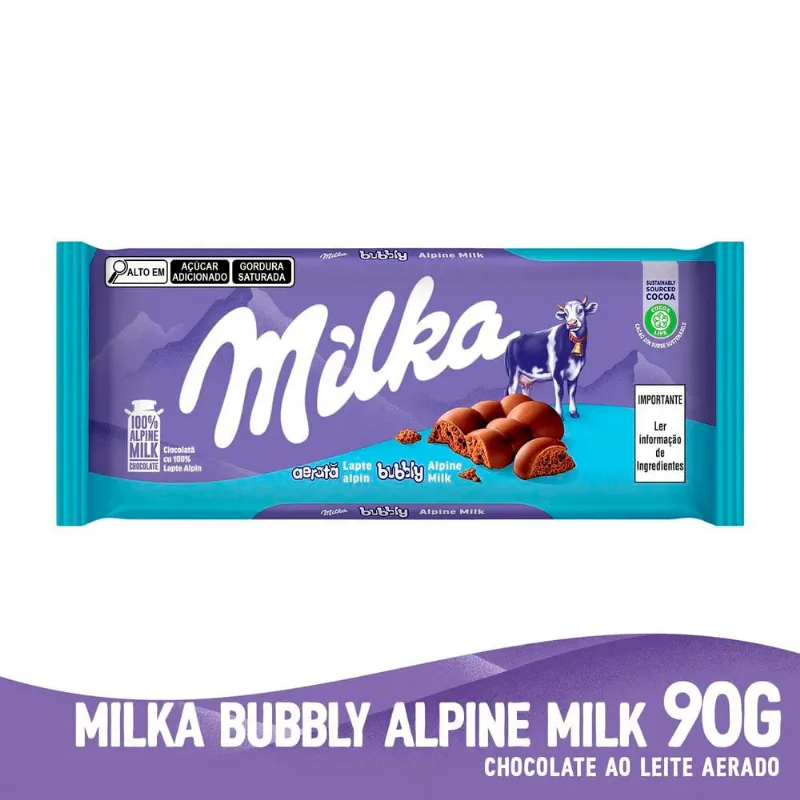 Chocolate Milka Bubbly Alpine Milk 90g