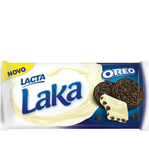 Chocolate Branco Com Biscoito Oreo Lacta 150g - LAKA