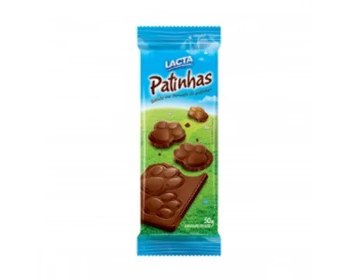 Tablete Lacta Patinhas Ao Leite - LACTA - Mercearia