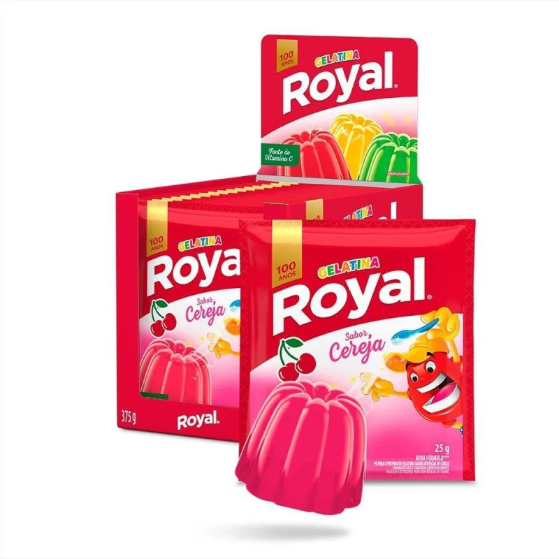 Gelatina Royal 25g Cereja - ROYAL - Mercearia