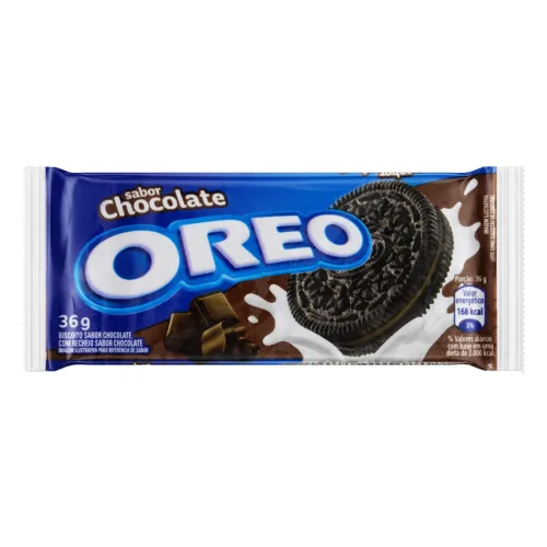 Biscoito Chocolate Recheio Chocolate Oreo Pacote 36g - OREO