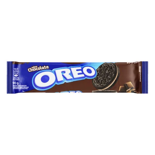 Biscoito Chocolate Recheio Chocolate Oreo Pacote 90g - OREO - Mercearia