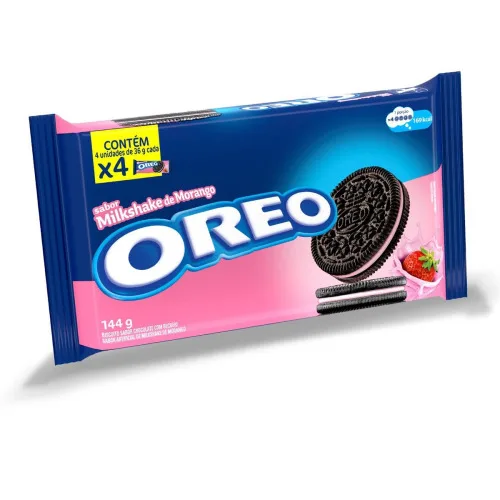 Bisc Rech Oreo Milkshake Morango 36g - OREO
