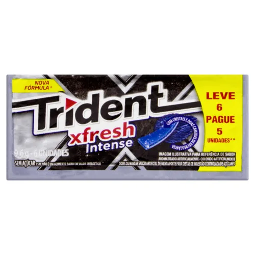 FRESH MENTA FORTE 9,6G TRIDENT - TRIDENT - Alimentos Preparados