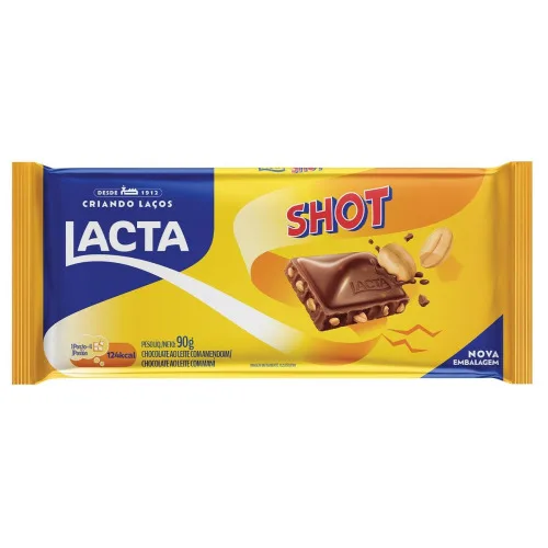 Chocolate Shot Amendoim 90g Lacta - LACTA