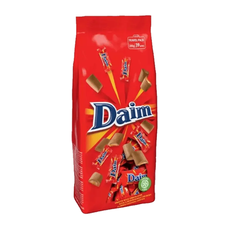 Chocolate ao Leite Importado Daim Caramel MIni 200g