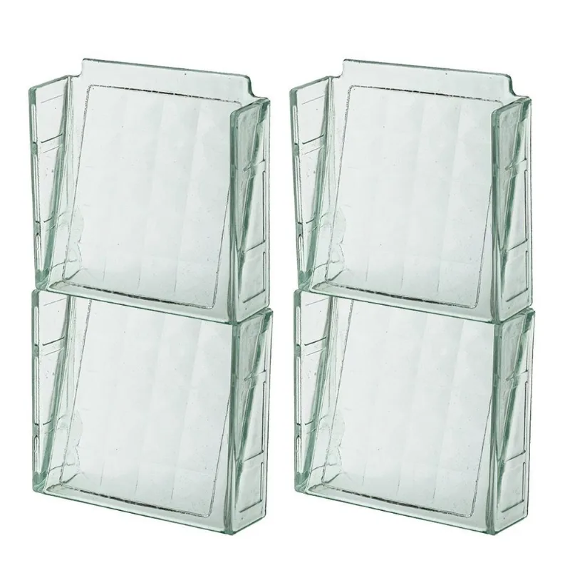 4 Elemento Veneziana 20x20 Transparente Tijolo Bloc