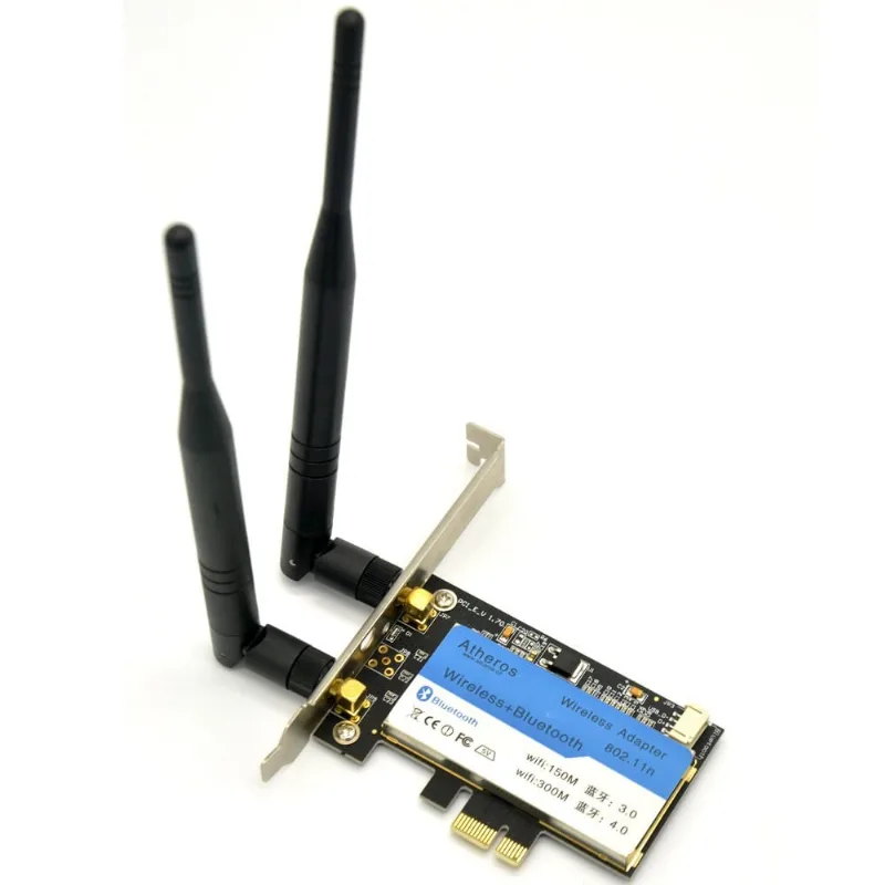 Placa Pci-e Wifi E Bluetooth Ar5b225 Para Desktop 2 Antenas Homologação: 27001206534