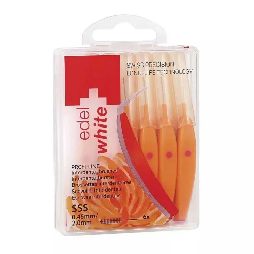Esc Dt Edel White Interdental Space Brush Sss - EDEL WHITE - Higiene E Beleza