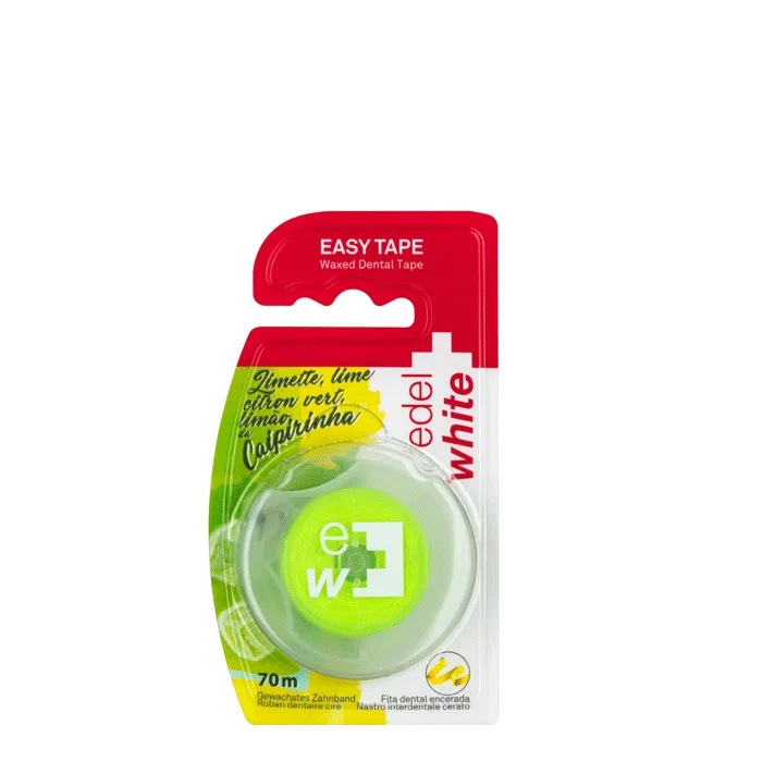 Fio Dental Edel White Easy Tape Limão da Caipirinha 70m - EDEL WHITE - Fio Dental