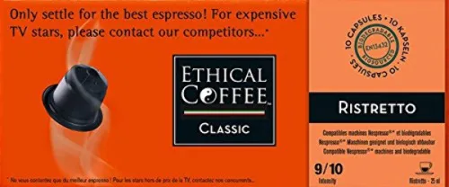 Cafe Espresso Ecc 10x25ml Capsula Ristretto - ETHICAL COFFEE