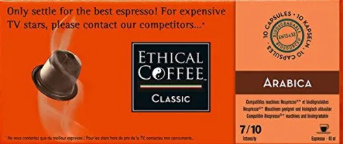 Cafe Espresso Ecc 10x40ml Capsula Arabica - ETHICAL COFFEE