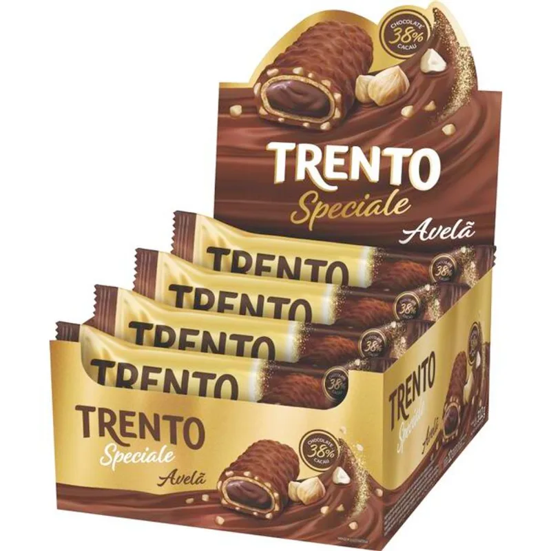 Biscoito Wafer Trento Speciale Avelã 12x26g